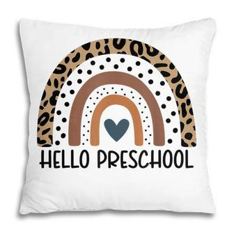 Hello Preschool Rainbow Teacher Team Preschool Squad Girls Pillow - Thegiftio UK