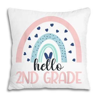 Hello Second Grade Back To School 2Nd Grade Rainbow Teacher Pillow - Thegiftio UK