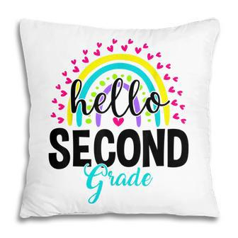 Hello Second Grade Team 2Nd Grade Back To School Teacher Kid V3 Pillow - Thegiftio UK