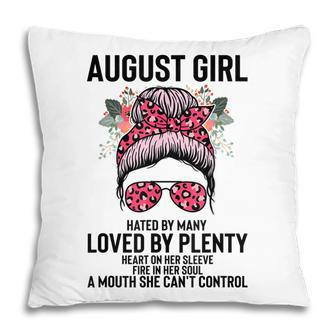 Hilarious August Girl Hated By Many Eye Lady Sunglasses Pillow - Thegiftio UK
