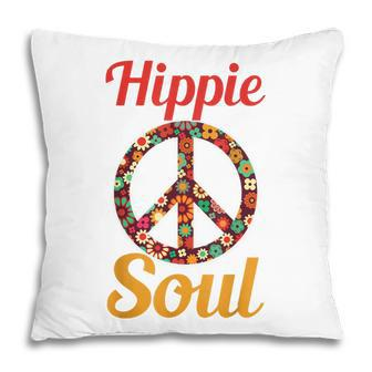 Hippie Soul Daisy Flower Peace Sign Flower Lover Pillow - Thegiftio UK