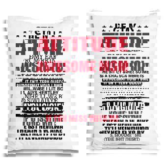 I Get My Attitude From My Freaking Awesome Mom Funny For Son Pillow - Thegiftio