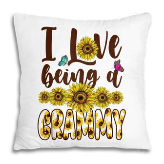 I Love Being A Grammy Sunflower V2 Pillow - Thegiftio UK