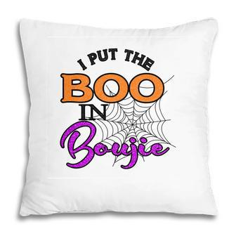 I Put The Boo In Boujie Halloween Party Pillow | Seseable UK