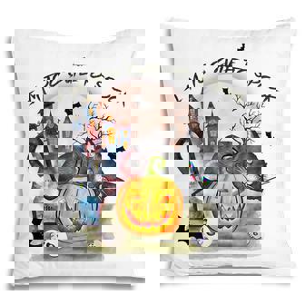 Im Too Cute To Spook The Witch Cat And Castle Halloween Pillow - Thegiftio