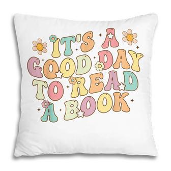 It’S A Good Day To Read A Book Lovers Library Reading Women Pillow - Thegiftio