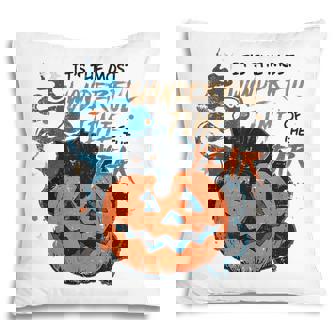 Its The Most Wonderful Time Of The Year Black Cat Halloween Pillow - Thegiftio