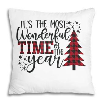 Its The Most Wonderful Time Of The Year Christmas Pillow - Thegiftio UK