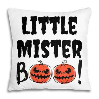 Kids Little Mister Boo Funny Halloween Son Ghost Toddler Kid Boys V4 Pillow - Thegiftio UK