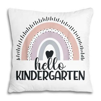 Kindergarten Rainbow Teacher Hello Kinder Rainbow Boys Girls V2 Pillow - Thegiftio UK