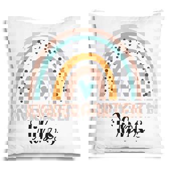 Kindergarten Rainbow Teacher Student Kindergarten Vibes Pillow - Thegiftio