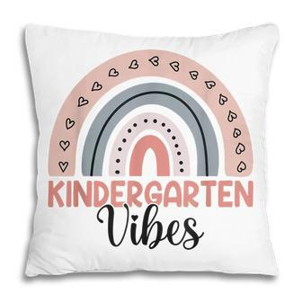 Kindergarten Vibes Kindergarten First Day Of School Rainbow Pillow - Thegiftio UK