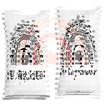 Leopard Rainbow 100Th Day Of School Teacher 100 Days Smarter Pillow - Thegiftio