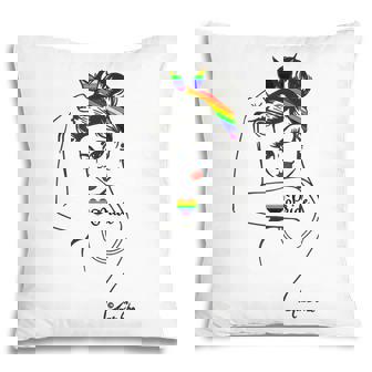 Lgbt Girl Power Pin Up Flag Gay Pride T Pillow - Thegiftio UK