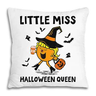 Little Miss Halloween Queen Pumpkin V2 Pillow - Thegiftio UK