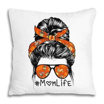 Mom Life Lazy Halloween Costume Ghost Skull Bat Pattern Mama V2 Pillow - Thegiftio UK