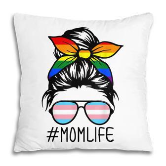 Mom Life Support Trans Kids Protect Kids Lgbt Transgender Pillow - Thegiftio UK