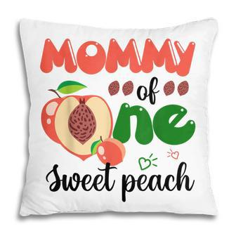 Mommy Of The One Sweet Peach Cute Family 1St Birthday Pillow - Thegiftio UK