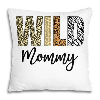Mommy Of The Wild One Zoo Birthday Safari Jungle Animal Pillow - Thegiftio UK