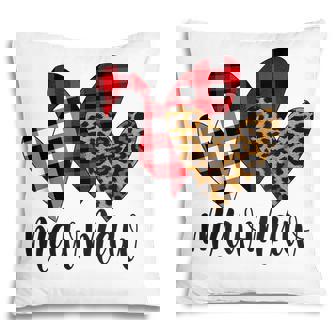 Mothers Day Leopard Mawmaw Buffalo Plaid Mawmaw Lover Pillow - Thegiftio