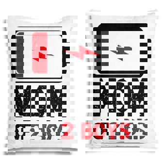 Mothers Day Women Mommy Mom Of 2 Boys Vintage Gifts Pillow - Thegiftio