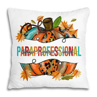 Paraprofessional Happy Fall Y’All Pumpkin Para Teacher Fall  Pillow