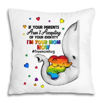 Parents Accepting Im Your Mom Now Elephant Lgbtq Gay Pride Pillow - Thegiftio UK