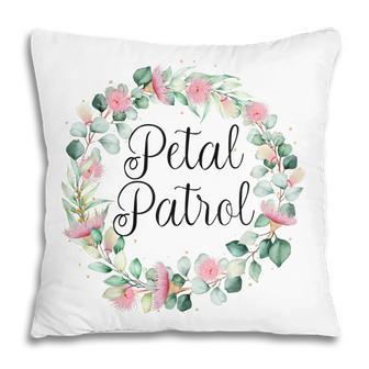Petal Patrol Flower Girl Wedding Proposal Rehearsal Party Pillow - Thegiftio UK