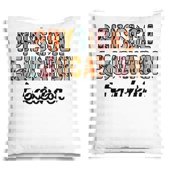 Physical Education Teacher Back To School Funny Pe Leopard Pillow - Thegiftio