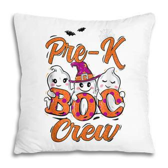 Pre K Boo Crew Pre K Teacher School Funny Halloween 2022 Pillow - Thegiftio UK