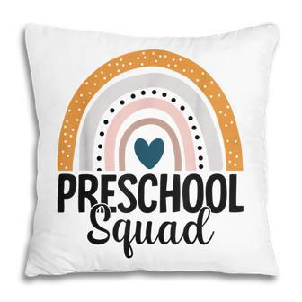 Preschool Boho Rainbow Teacher Student Preschool Squad Pillow - Thegiftio UK