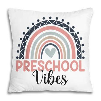 Preschool Boho Rainbow Teacher Student Preschool Vibes Pillow - Thegiftio UK