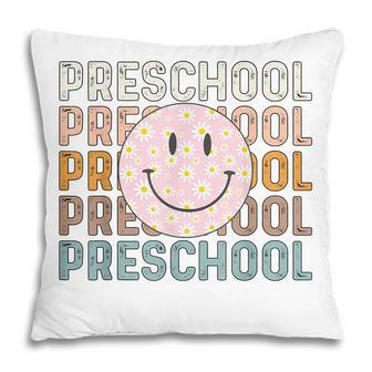 Preschool Vintage Retro Back To School Teacher Student Kids Pillow - Thegiftio UK
