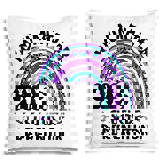 Rainbow You Matter 988 Suicide Prevention Awareness Ribbon Pillow - Thegiftio UK