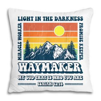 Religious Waymaker Miracle Worker Promise Keeper Christian Pillow - Thegiftio UK