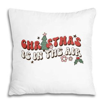 Retro Christmas Is In The Air Pillow - Seseable