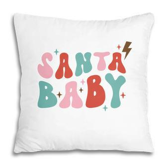 Retro Christmas Santa Baby Retro Santa Holidays Pillow | Seseable CA