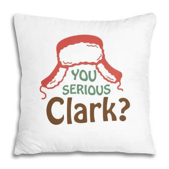 Retro Christmas You Serious Clark Pillow - Seseable