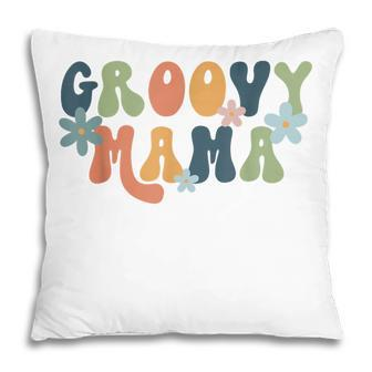 Retro Groovy Mama Matching Family 1St Birthday Party V2 Pillow - Thegiftio UK