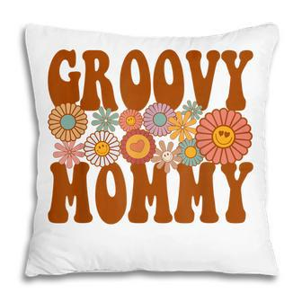 Retro Groovy Mommy Matching Family 1St Birthday Party Pillow - Thegiftio UK