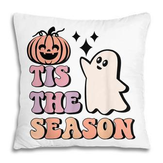 Retro Halloween Pumpkin Tis The Season Hot Ghoul Halloween Pillow - Thegiftio UK