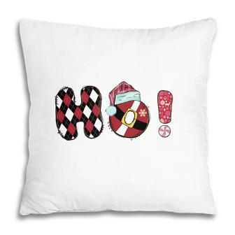 Retro Ho Ho Ho Christmas Vintage Christmas Pillow - Seseable