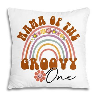 Retro Mama Of Groovy One Matching Family 1St Birthday Party Pillow - Thegiftio UK