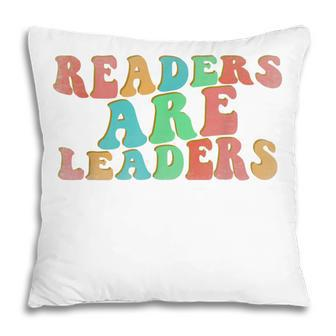 Retro Readers Are Leaders Elementary Teacher Appreciation Pillow - Thegiftio UK