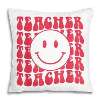 Retro Teacher Inspirational Colorful Elementary School Pillow - Thegiftio UK