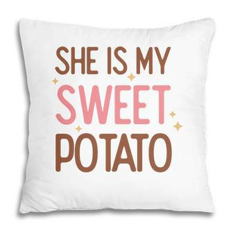 Retro Thanksgiving She Is My Sweet Potato Pillow - Seseable