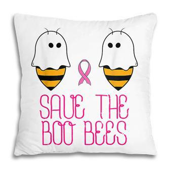 Save The Boobees Boo Bees Breast Cancer Halloween Women Pillow - Thegiftio UK