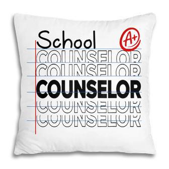 School Counselor Note Book Pattern Back To School Daughte Pillow - Thegiftio UK
