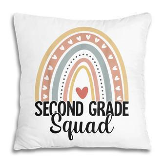 Second Grade Rainbow Teacher Back To School 2Nd Grade Squad Pillow - Thegiftio UK