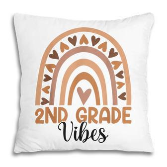 Second Grade Vibes 2Nd Grade Back To School Rainbow Teacher Pillow - Thegiftio UK